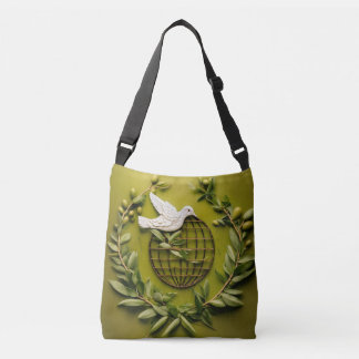 Bolso Cruzado tote "Peace Dove Earth Tote Bag"