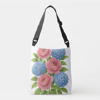 Bolso Cruzado Tote Peonies & Hydrangeas