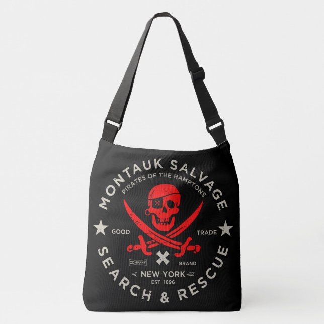 Bolso Cruzado Tote Pirata Montauk Salvage Co. (Anverso)