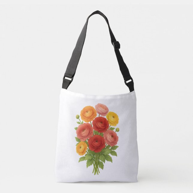 Bolso Cruzado Tote Ranunculus (Anverso)
