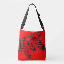 Bolso Cruzado Tote red zebra