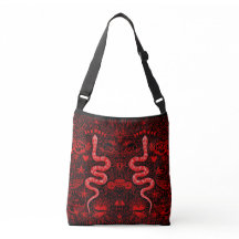 Tote rojo místico de las serpientes