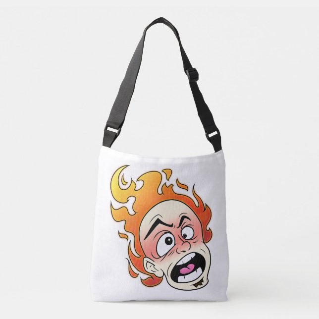 Bolso Cruzado Tote Scovillelicous Fire Head All-Over-Print (Anverso)