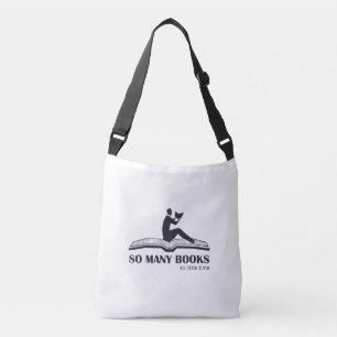 Bolso Cruzado Tote - Tantos libros tan poco tiempo - lectura mas