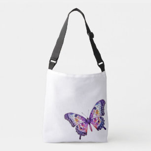 Bolso Cruzado Totes de pasión púrpura: monarca morado multicolor