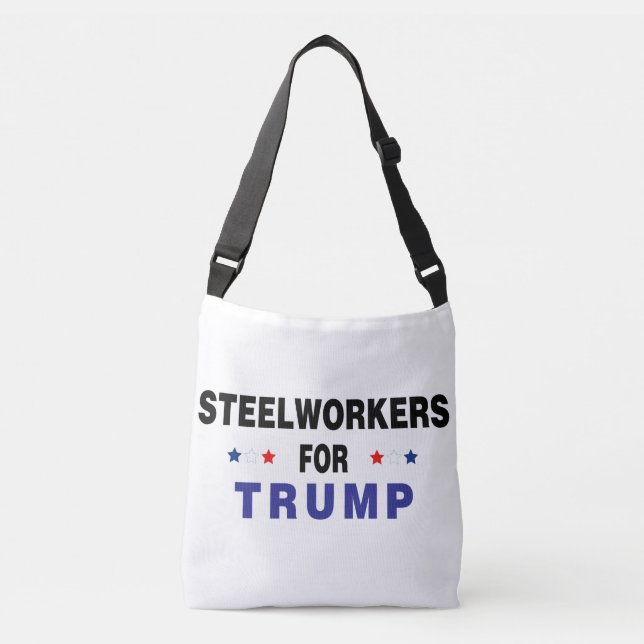 Bolso Cruzado Trabajadores de acero para Trump (Anverso)