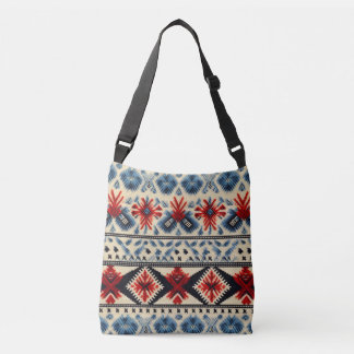 Bolso Cruzado Traditional Folk Embroidery Stripe  Pattern