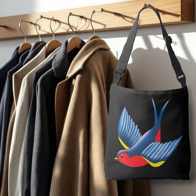 Bolso Cruzado Tragar el tatuaje azul rojo (Subido por el creador)