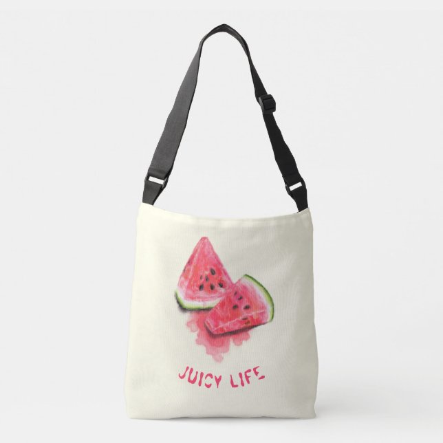 Bolso Cruzado Traje de melón de agua dulce o Personalizado de bo (Anverso)