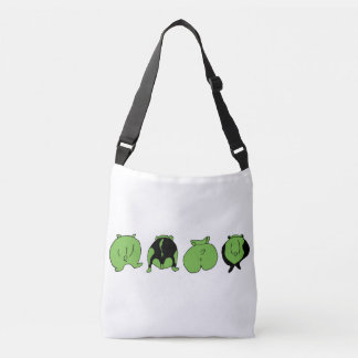 Bolso Cruzado Traseros de hámster verdes
