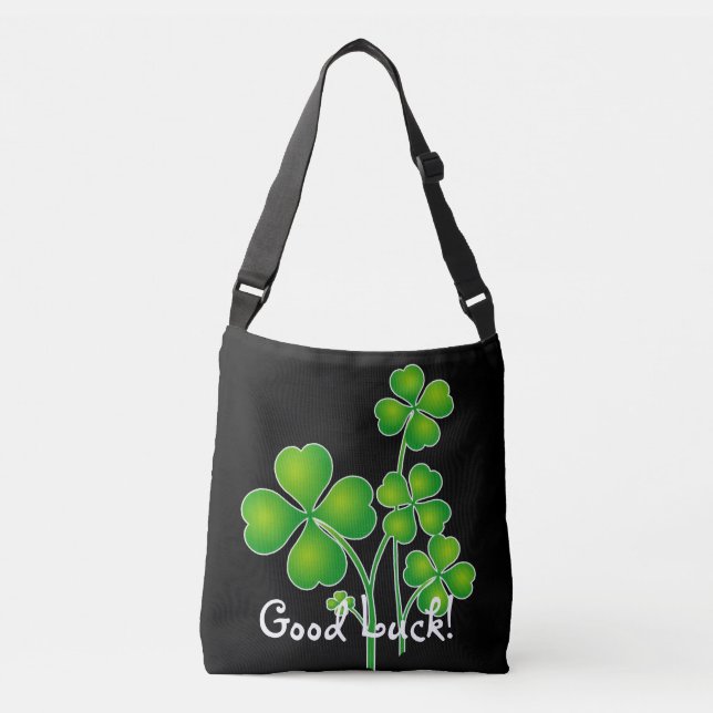 Bolso Cruzado Trébol/tréboles del día de St Patrick + sus ideas (Anverso)