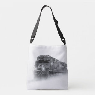 Bolso Cruzado Trenes en blanco y negro