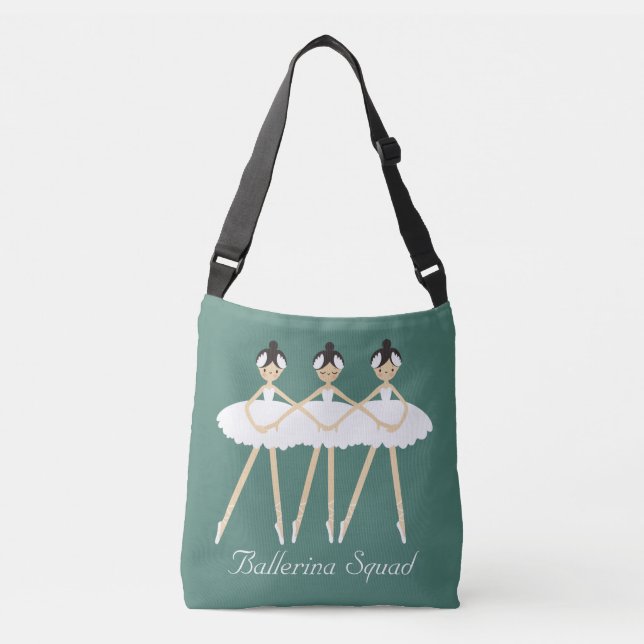 Bolso Cruzado Tres Ballerinas Cubiertas, Vestidos Blancos (Anverso)