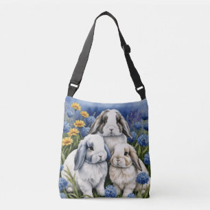 Bolso Cruzado Tres pequeños conejitos