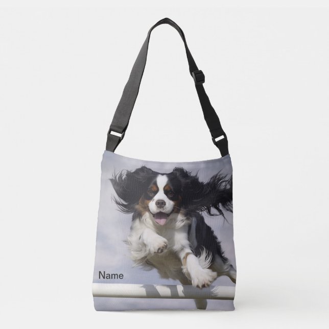 Bolso Cruzado Tri Cavalier King Charles Spaniel Agility (Anverso)