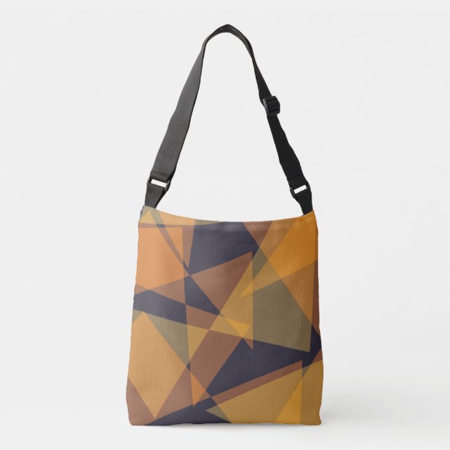 Bolso Cruzado Triángulos geométricos, frescos, modernos, sencill (Anverso)