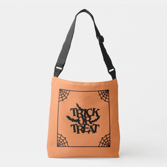 Bolso Cruzado Trick o Trek Halloween Candy Crossbody Bag Tote (Anverso)