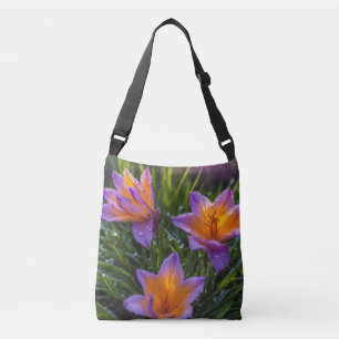 Bolso Cruzado Trío de flores de azafrán