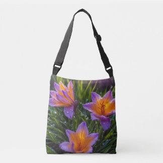Bolso Cruzado Trío de flores de azafrán