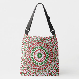 Bolso Cruzado Trippy Hippie Groovy Boho Funky Navidad Mandala