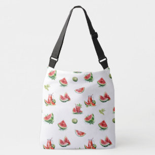 Bolso Cruzado trozo de melón de agua roja, jugosa y madura