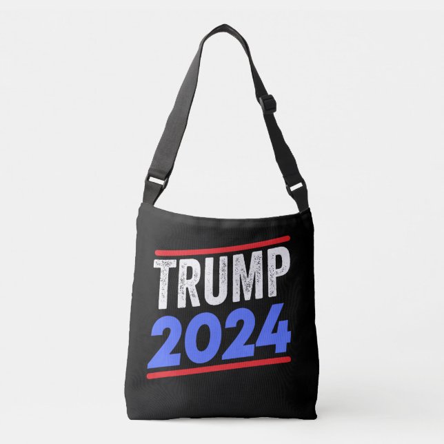 Bolso Cruzado Trump 2024 para la elección del presidente Donald  (Anverso)