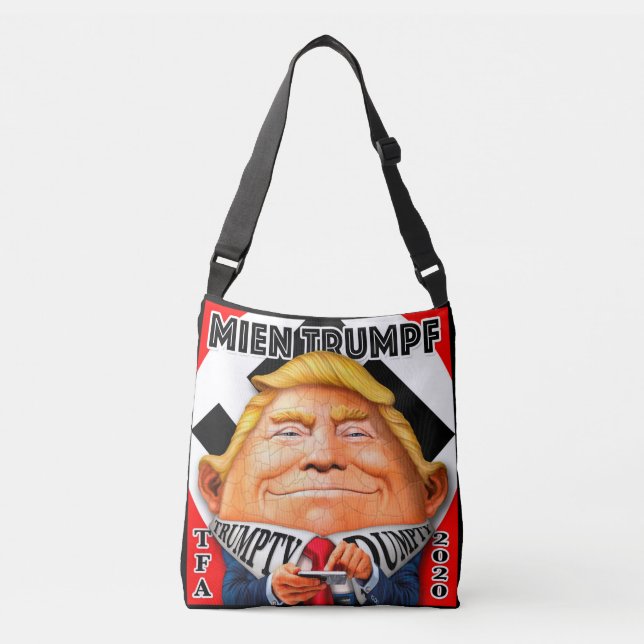 Bolso Cruzado Trumpty Dumpty "Mien Trumpf" (Anverso)