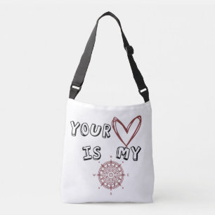 Bolso Cruzado Tu corazón es mi brújula