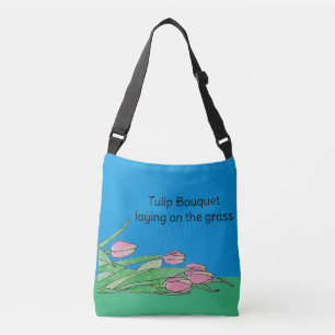 Bolso Cruzado Tulip Bouquet sobre la hierba