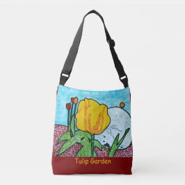Bolso Cruzado Tulip Garden Deep Red