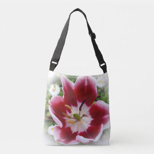 Bolso Cruzado tulipán rojo brillante