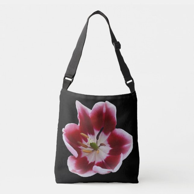 Bolso Cruzado Tulipán rojo profundo (Anverso)