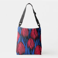 Tulipanes en rojo y azul