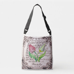 Bolso Cruzado Tulipanes Vintage