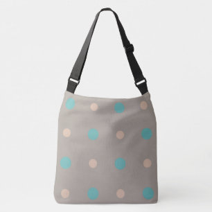 Bolso Cruzado Turquesa y Melaza