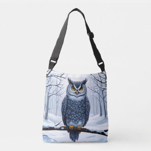 Bolso Cruzado Un búho en invierno