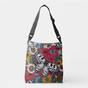 Bolso Cruzado Un jardín colorido