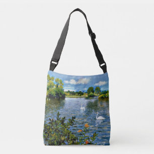 Bolso Cruzado Un lago de Long Island, arte de primera,