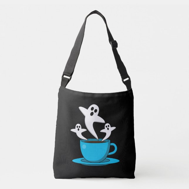 Bolso Cruzado Una copa de café para fumar fantasma (Anverso)