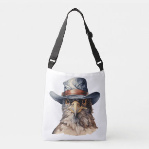 Bolso Cruzado Una pichón divertida con un gorra de vaquero, acua