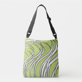 Bolso Cruzado Underwater Wave lime green