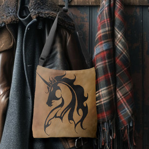 Bolso Cruzado Unicornio de Piedra Tribal