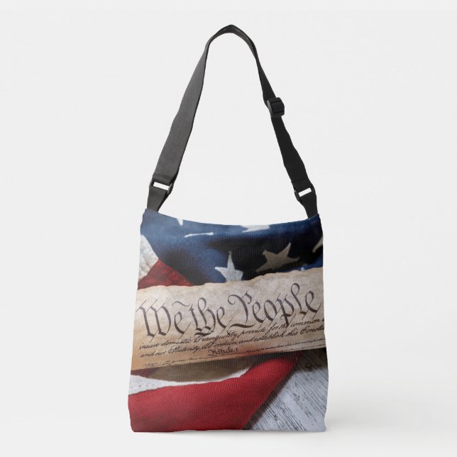 Bolso Cruzado US Constitution and Flag (Anverso)