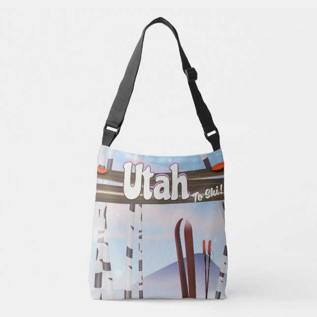 Bolso Cruzado ¡Utah para esquiar! (Anverso)