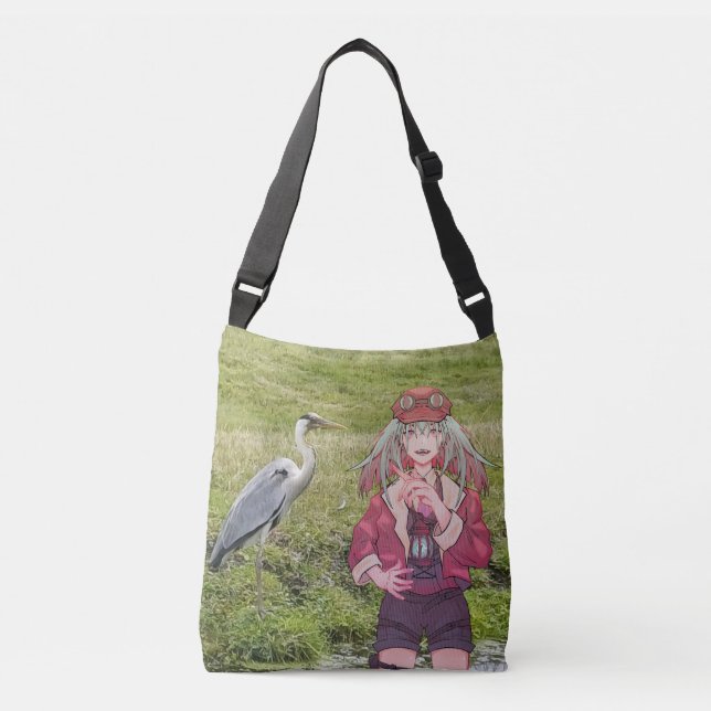 Bolso Cruzado V Tuber, VTuber Anime. Reiger Heron (Anverso)