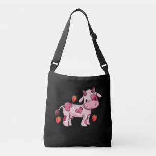 Bolso Cruzado Vaca rosada de fresa