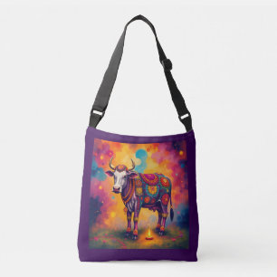 Bolso Cruzado Vacas sagradas y coloridas en disfraces festivos