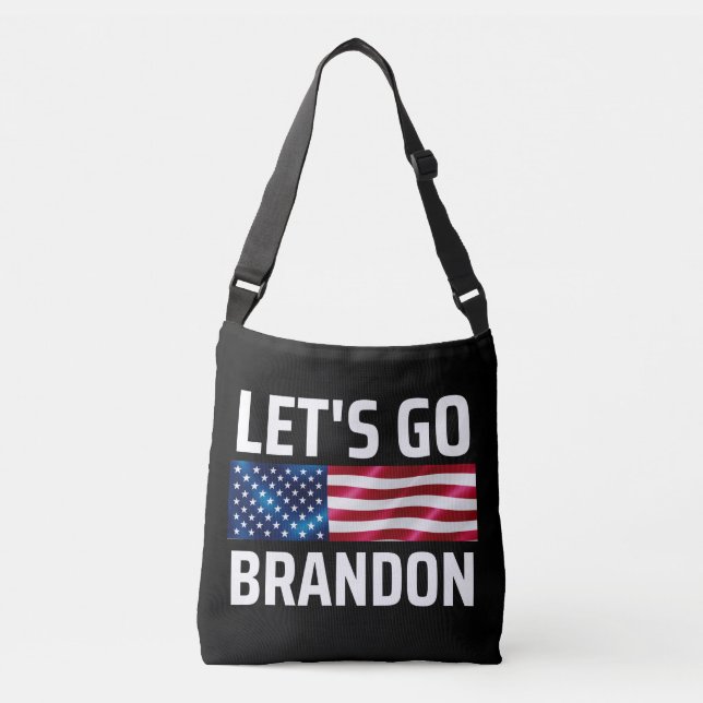 Bolso Cruzado vamos brandon vamos brandon vamos brandon (Anverso)