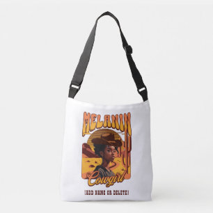 Bolso Cruzado VAQUERA DE MELANINA Chica Negra Vaquero Occidental