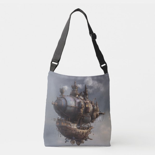 Bolso Cruzado Vaso Steampunk (Anverso)